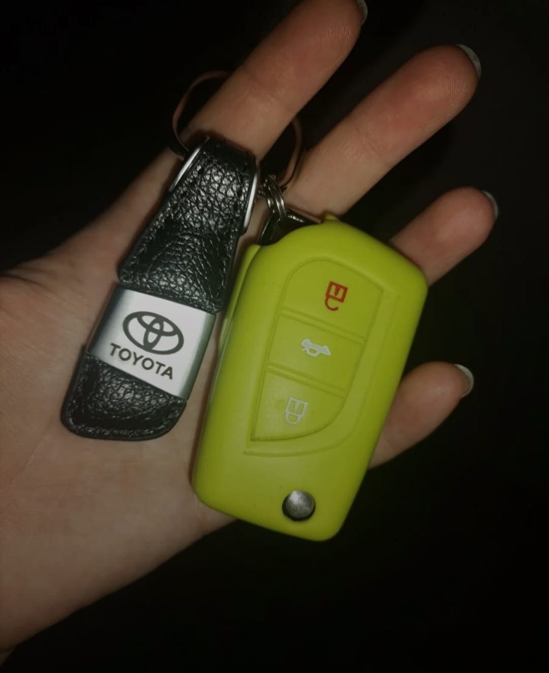 Toyota Auto Keychain Leather and Metal - Etsy