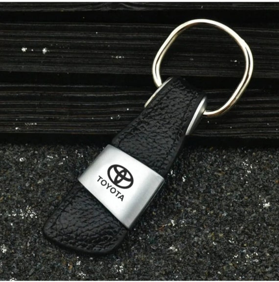 Leather toyota keychain discount
