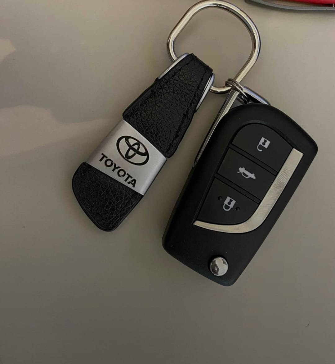 Toyota Auto Keychain ( Leather and Metal ) - Etsy