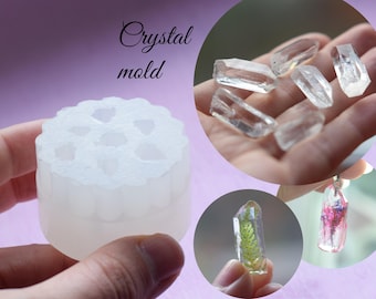Kristall Silikonform: Harz Anhänger & Ohrring Schmuck