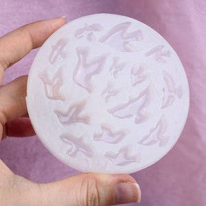 Moule oiseau tourterelle pour pendentif en résine Moule en silicone oiseaux ukrainiens