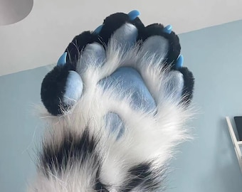Contrasting colors Paw,Fursuit Paw,Patchwork Paws,Five-Finger Claw,Fursuit Accessories,Fursuit