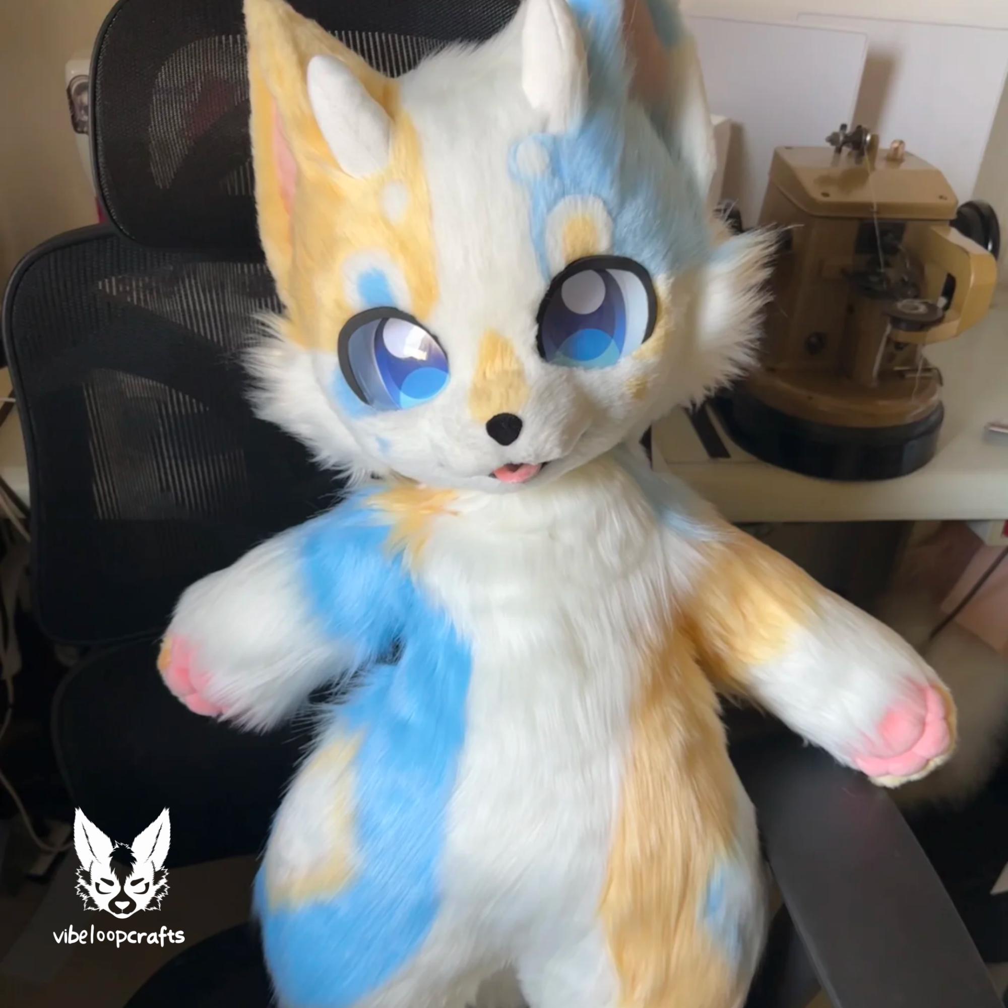 MINI Fursuit Dolls, Customized Real Beast Fur Clothing Dolls