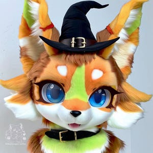 Fursuit Mask, Apprentice Puppy, Enchanted Puppy, Fursuit Accessories, Furry Ears, Fursuit, Fantasy Creature,Furry,Cosplay,Halloween Costumes