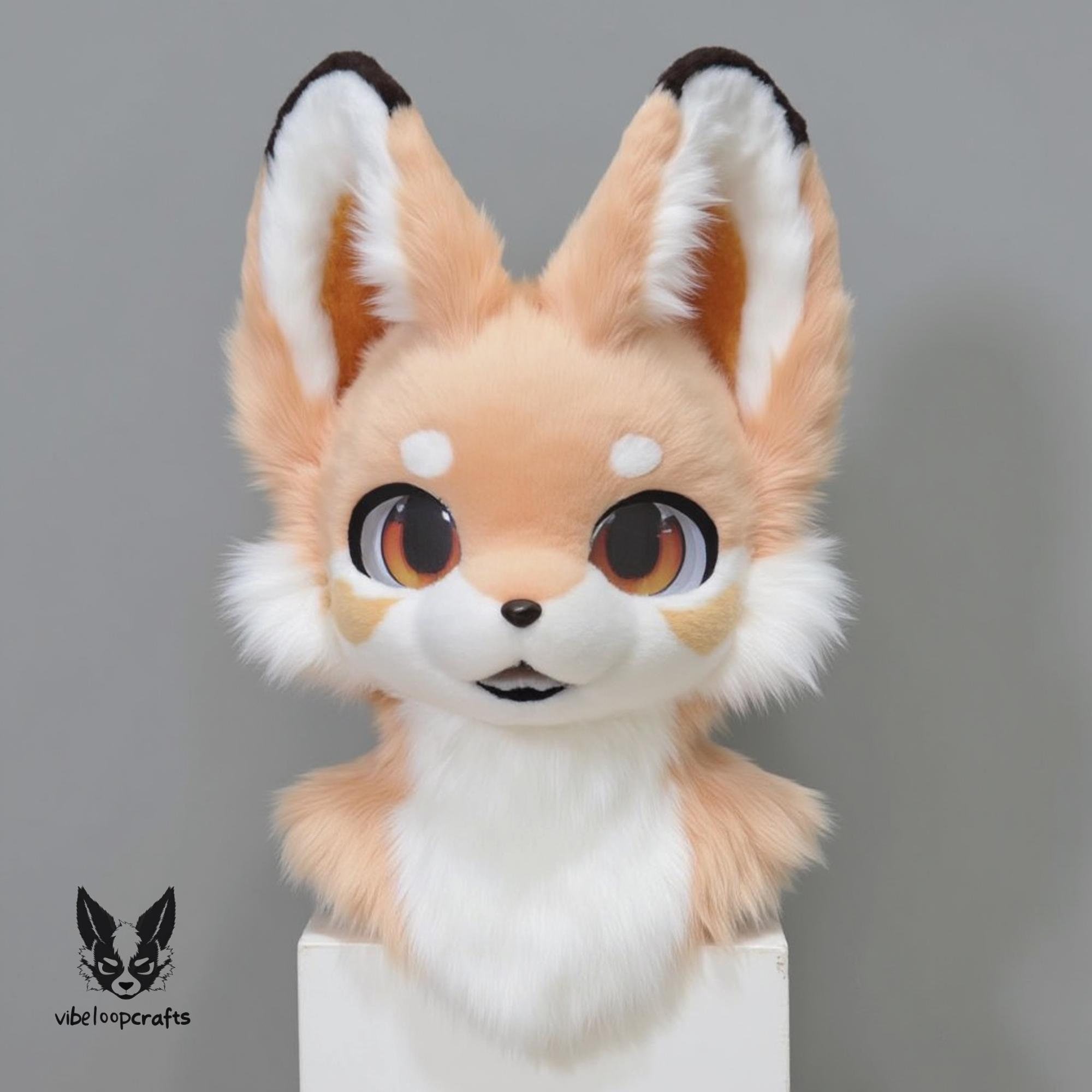 Kitsune fursuit - Etsy 日本 [M-loongren] 猫 キツネ お面 アニマル