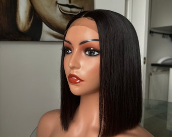 Black Premium straight hair, bone straight wig, Vietnamese straight wigs, gifts for  her, wigs for women, pure virgin hair, gift for mother