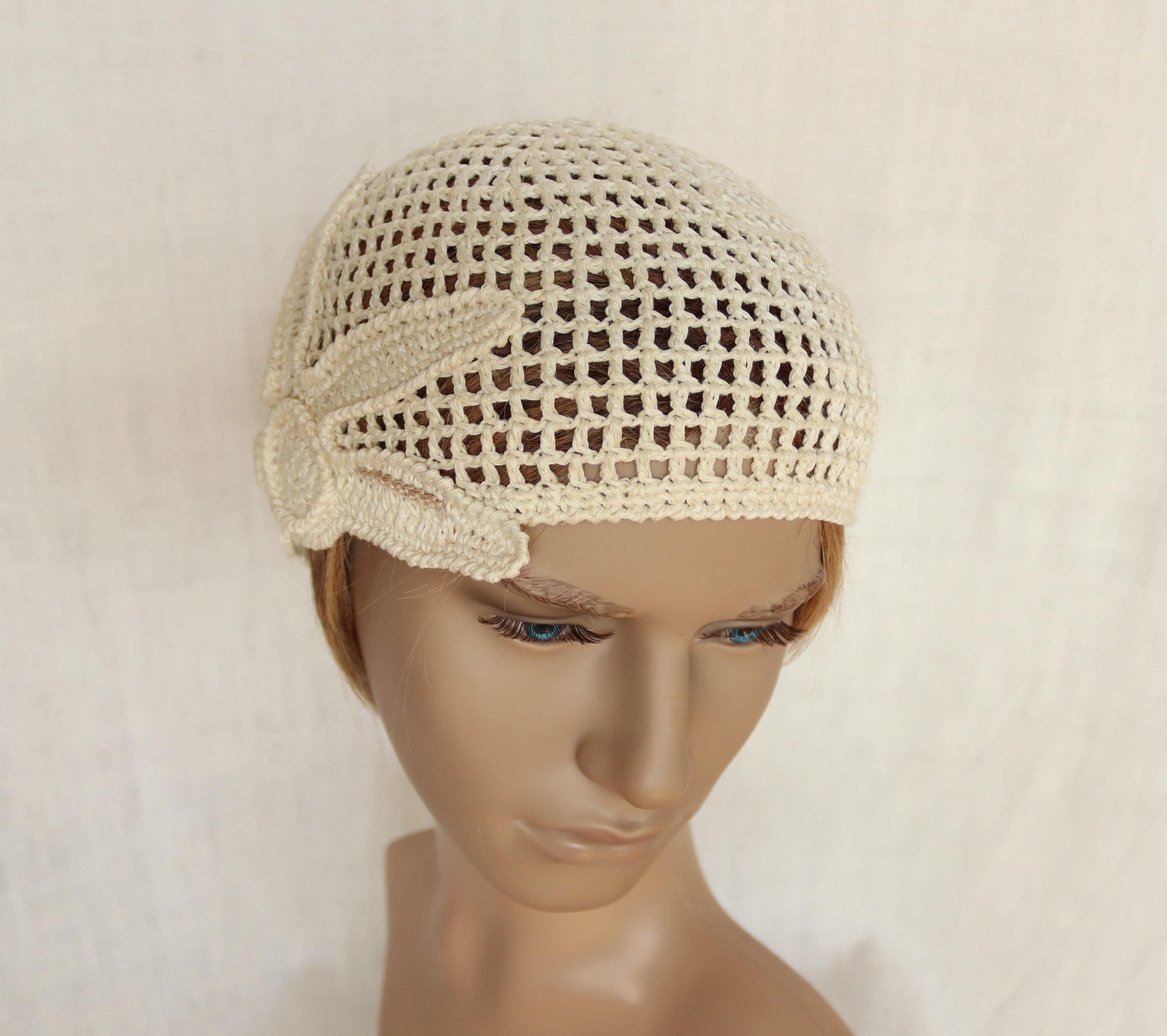 Side Flower Beanie - Etsy