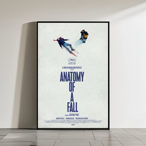 Anatomy of a Fall Movie Poster / Canvas Poster / Living Room Decor / Vintage Poster / Home Decor / Wall Art / No Frame