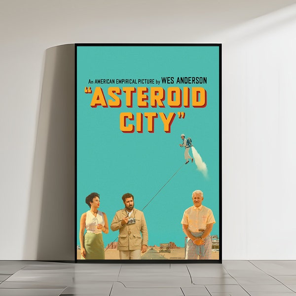 Asteroid City Movie Poster / Canvas Poster / Living Room Decor / Vintage Poster / Home Decor / Wall Art / No Frame / Wall Prints