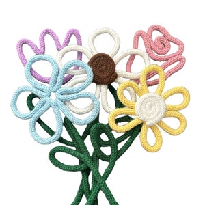 Knitted Wire Flowers
