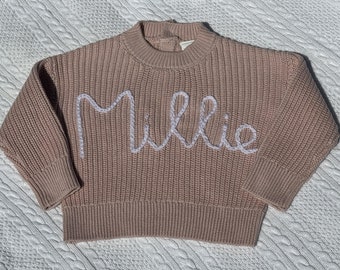 Personalised Embroidered Knitted Jumper