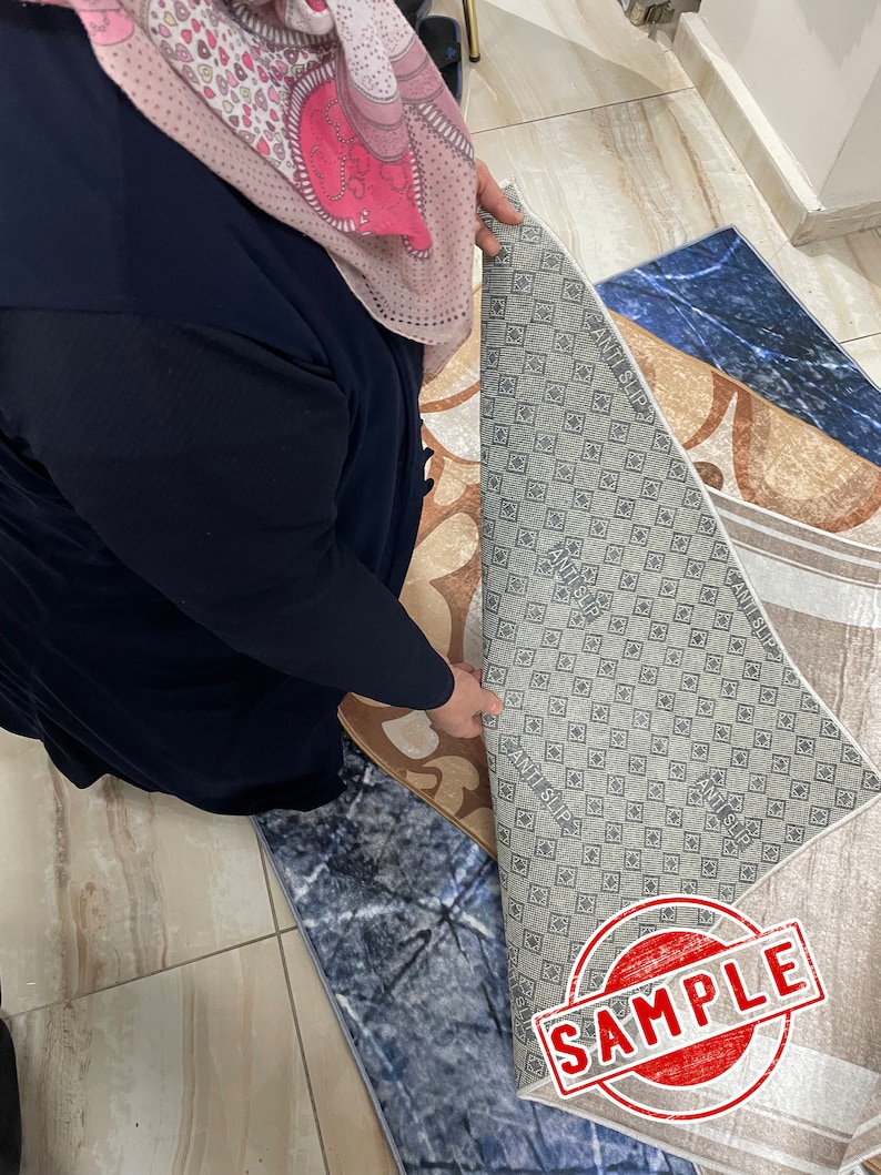 Beige Kitchen Runner Rug Mat: Modern Rug, Runner Kitchen Rug, Modern ...