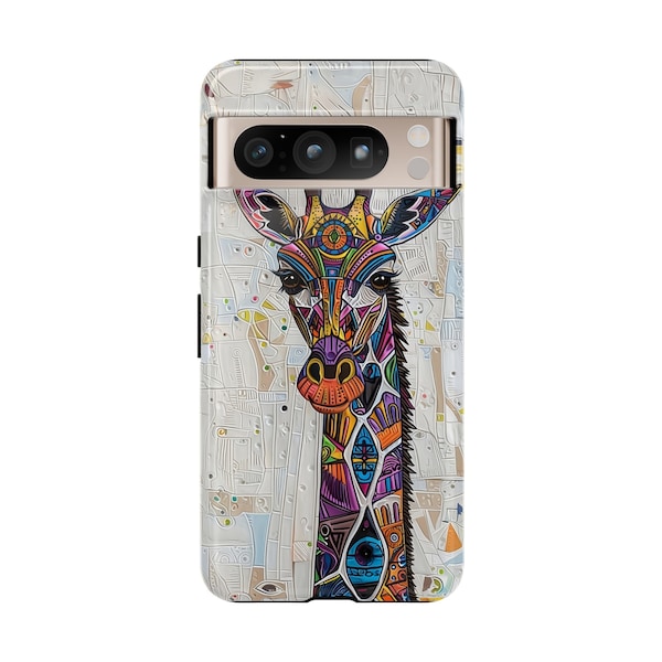 Safari Spectacle Google Handyhülle - Exotisches Pixel 7 Case mit Giraffen Design