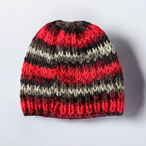 Handmade Colorful Crochet Beanie: Boho Winter Hat