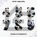 Panda Fur Alphabet PNG: Doodle Font, Animal Letters (digital Stickers ...