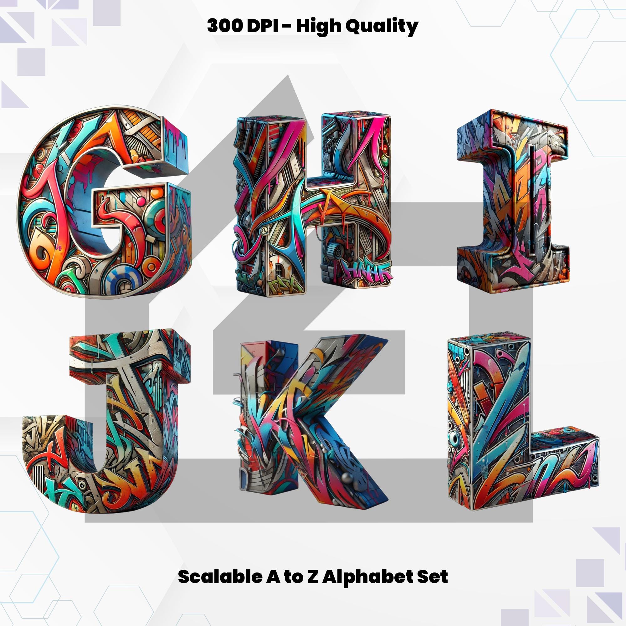 Graffiti Alphabet PNG: Street Art Font, Spray Paint Letters (digital ...