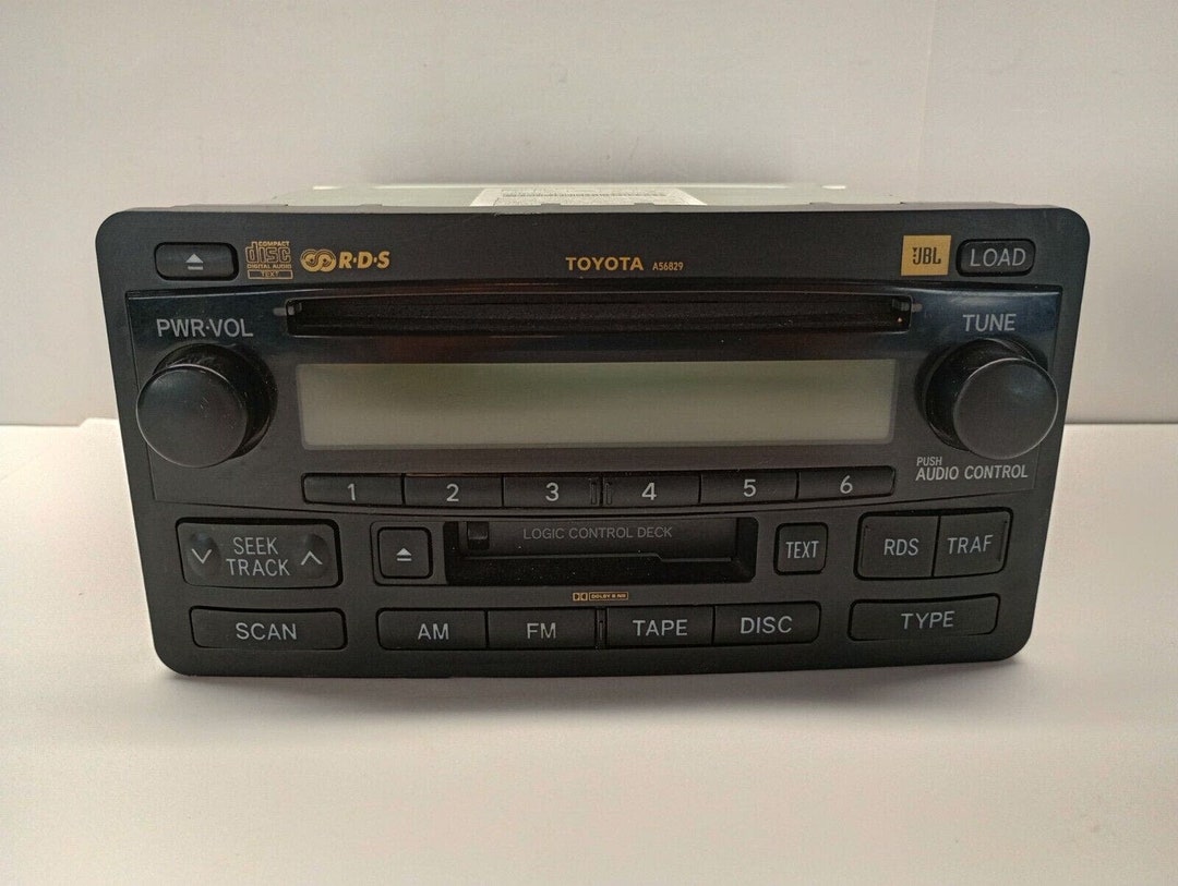 RARE Toyota Factory Head Unit Radio, Cassette, CD Player Model 86120 ...
