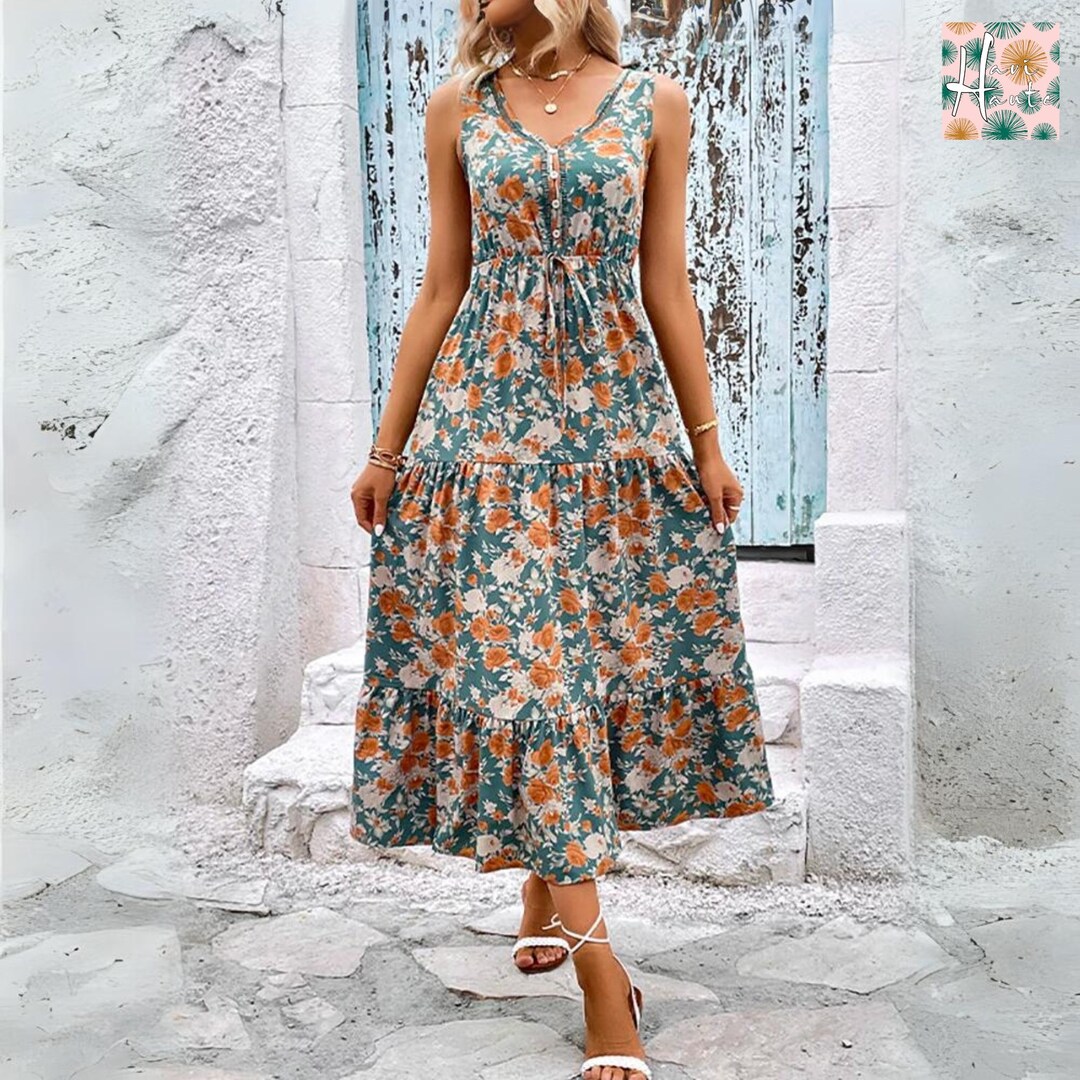 Sleeveless Maxi Summer Dress for Women – Elegant Casual Long Dress main image 1
