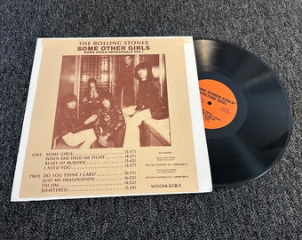 LP the ROLLING STONES Some Other Girls Whom-sgr-1 Some Girls rehearsals Vol 1 limited edition private press