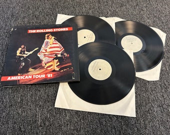 Coffret de 3 vinyles édition limitée des ROLLING STONES American Tour '81 édition limitée, presse privée