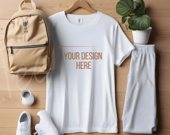 Tee Hub Designs Herren B T-Shirt Mockup in Weiß Hoch und hochwertig Premium Mock Up T-Shirt