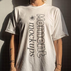 white t shirt mockup oversized lifestyle mockup pinterest aesthetic streetwear mockup bella canvas gildan baby tee mock comfort colors mock