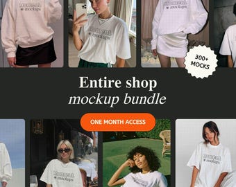 Whole Shop Mockup Bundle Entire Shop (Monthly Access)