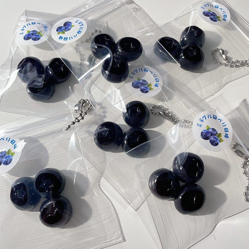 Paper Chain Blueberry Blueberry Squishy Toy Chain - Etsy