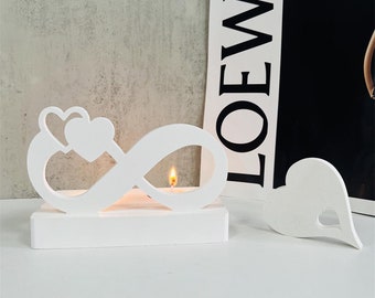 Candle Holder Silicone Mold, Heart insert for Tea light Holder, Valentine's Day gift, Tealight Holder Casting Mold