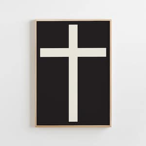 Cross Poster, Jesus Poster, Christian Poster, Christian Gifts, Retro Poster, Religious Wall Decor, Gallery Wall Art, Christian Wall Art