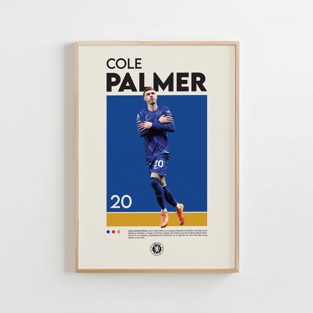 Cole Palmer Poster, Chelsea Poster, Football Fan Gift, Gift Poster ...