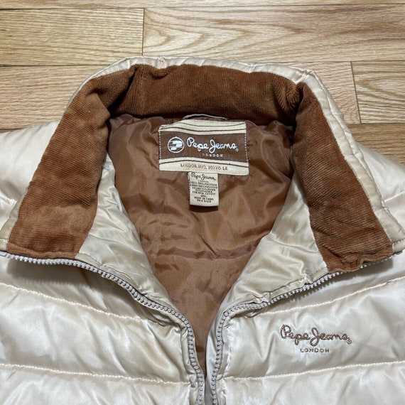 Vtg 90s Pepe Jeans Womens 2XL Down Puffer Jacket … - image 4