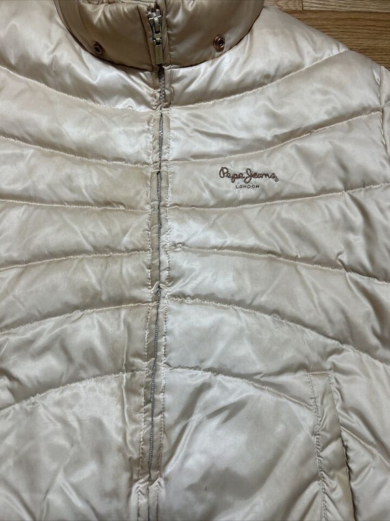 Vtg 90s Pepe Jeans Womens 2XL Down Puffer Jacket … - image 2