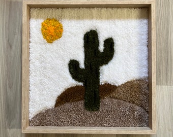 Desert cactus tufted painting by Tuftugo