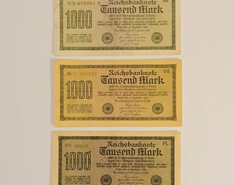 ワイマール共和国紙幣 10万マルク ハイパーインフレ紙幣 ドイツ 1923年 10,000マルク ノットゲルト (P-S910) – ワイマール