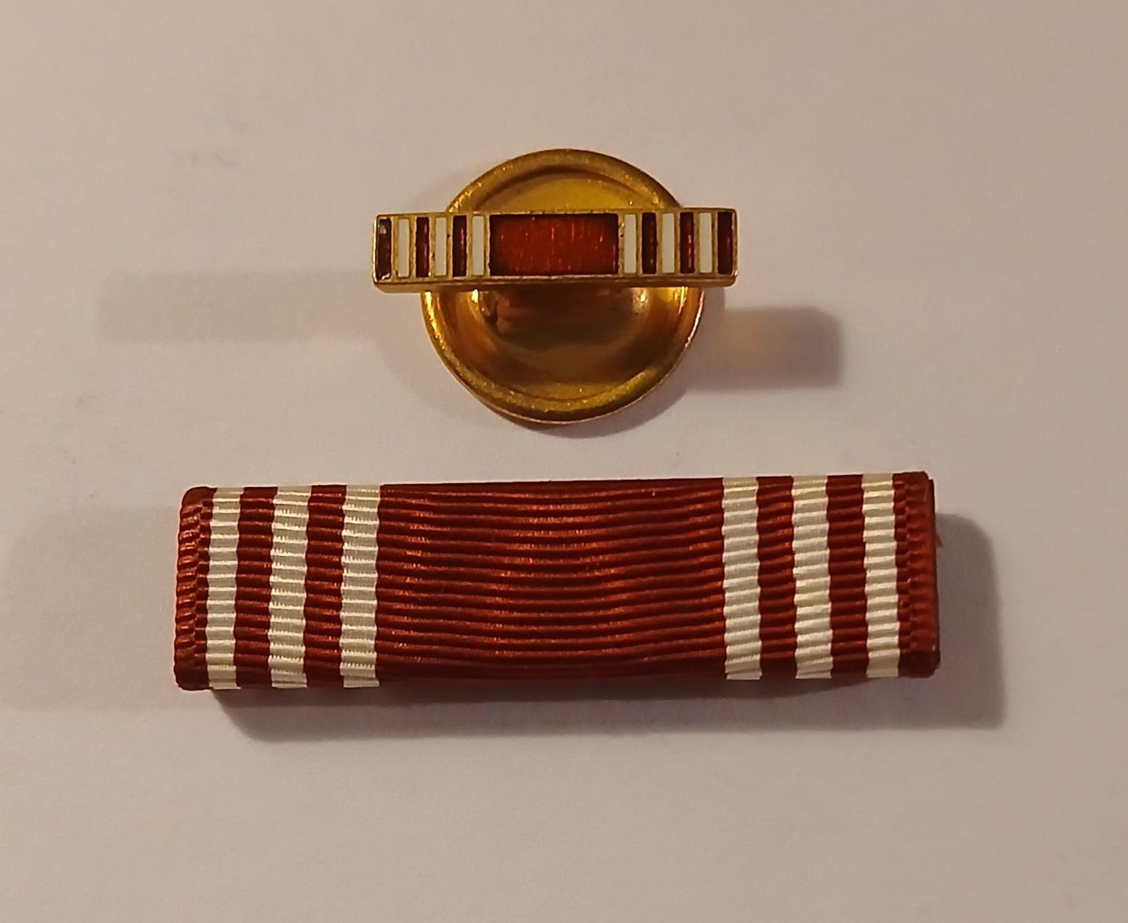 WWII Era Complete U.S. Service Branch Set of Good Conduct Award Ribbons ...