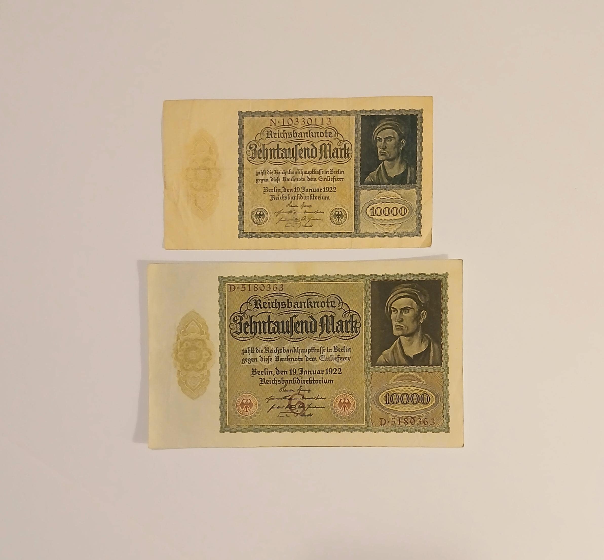 ドイツマルク 希少な1922～1923年ドイツマルク紙幣：ヴィンテージコレクターズセット