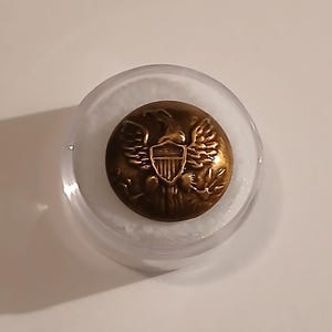 Civil War Era 19mm Brass General Service Coat Button