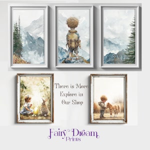 Bunny Nursery Prints Set of 3, Baby Bunny Animal Wall Art, Girl Nursery Decor, Baby Shower Gift Digital Prints image 6