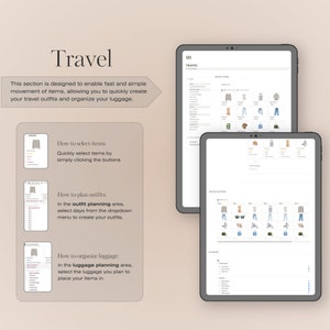 Wardrobe Manager Notion Template, Digital Wardrobe Planner, Clothing Tracker, Closet Declutter Cleanout Organizer, Travel Outfit Planner, Cost Per Wear, Outfit Tracker, Wardrobe Planner, Decluttering Planner, Notion Planner, Laundry Schedule, Fashion