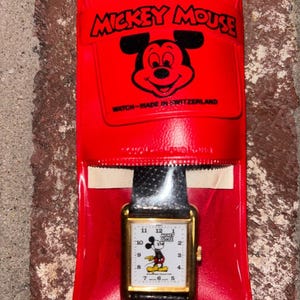 Vintage Mickey Mouse Tank Watch - Etsy