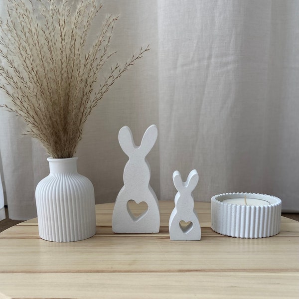 Beton-Deko | Betonvase | Ostern | Osterhasen