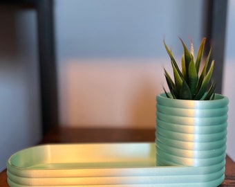 Poppy Tray - Tabletop Planter with hidden removable drainage tray