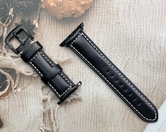 Handmade Leather Watch Band Watch Strap Gift for Dad