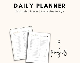 Printable Daily Planner to Do List Daily Shedule Printed Planner ...