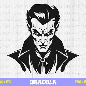 Count Dracula Vector Art, Dracula SVG, Vampire Svg, Halloween Svg, Dracula Clipart, Dracula Cut Files, Png, Dracula Vector, Vector Clip Art