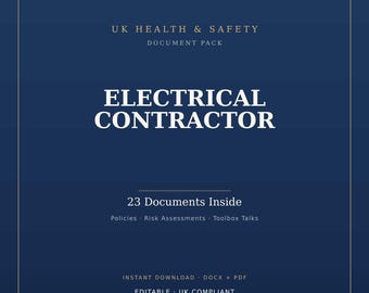 Small Electrical Contractors Safety Pack