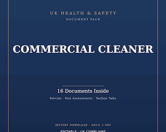 Small Cleaning Safety Contractor Pack