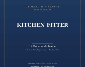 Kitchen Fitter Contractor Safety Pack