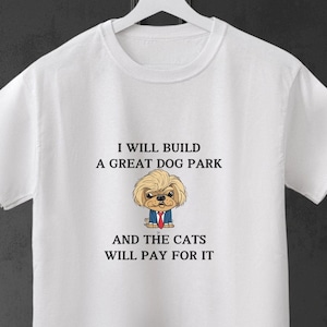 Park dla psów, Śmieszna koszulka Trumpa, Głosuj na psy, Koszulka Donalda Trumpa, Koszulka prezydencka, Koszulka wyborcza, Koszulka patriotyczna, Psy 2024, Koszulka dla psa, Miłośnik psów